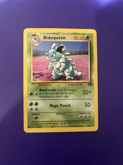 Pokemon TCG Nidoqueen Jungle Set 23/64 Non Holo Rare Wotc Card - Image 1