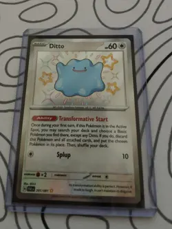 Ditto - 201/091 - Paldean Fates - Shiny Rare - Pokemon Card - NM/M - Image 1