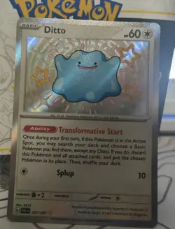 Ditto - 201/091 - Paldean Fates - Shiny Rare - Pokemon Card - NM/M - Image 4