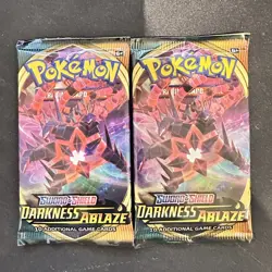 2x Pokemon Darkness Ablaze Booster Pack - Factory Sealed. - Image 1