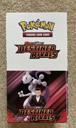 Pokemon TCG Destined Rivals Half Booster Unsealed Box | 18 Sealed Packs | New | - Image 1