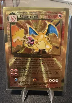 Charizard 4/102 Ultra Premium Collection Metal Card Pokemon - Image 1