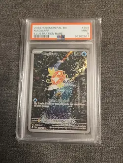 Pokemon TCG Magikarp Holo Card Paldea Evolved Illustration, Rare, PSA 9, 203/193 - Image 1