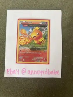 Pokemon TCG Pokemon Torchic Uncommon Regular Full Art Rare NM 26/160 1 - Image 3