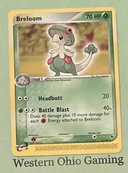 Pokemon TCG Breloom #16/109 Rare CCG EX Ruby & Sapphire - Image 1