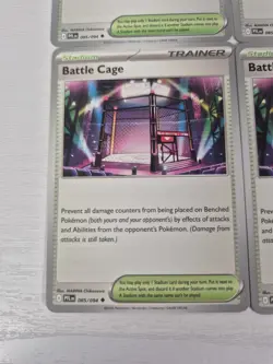 4x Battle Cage 085/094 Playset Phantasmal Flames Pokemon TCG Deck Building - Image 2