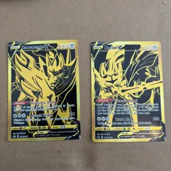 Pokemon TCG - Zacian V SWSH076 & Zamazenta V SWSH077 - Black Star Promos - Image 1