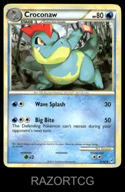 CROCONAW 41/95 UC CALL OF LEGENDS POKEMON LP - Image 1
