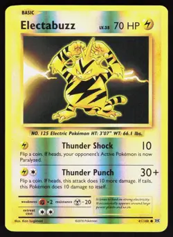 Electabuzz 41/108 XY - Evolutions Reverse Holo NM Pokemon TCG - Image 1