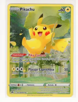 ~ESP~ SPANISH Pikachu GG30 Crown Zenith Pokemon Card (TLB2) - Image 1