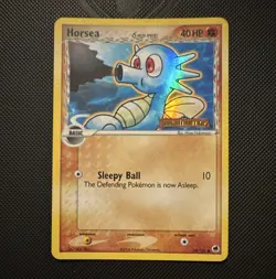 Pokemon TCG Horsea 50/101 Dragon Frontiers Reverse Holo 40 HP ENG 2006 - Image 1