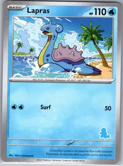 Lapras Non Holo My First Battle - Pokemon Card - NM - Image 1