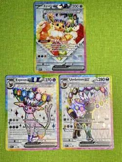 EEVEE EX 174 + ESPEON EX 175 + UMBREON EX 176 ITA Pokemon Evoluzioni Prismatiche - Image 1