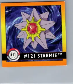 1999 Pokemon Artbox Series 1 Sticker - Starmie #121 - NM - Image 1