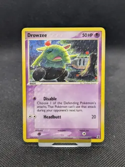 Drowzee Pokemon Card 67/113 EX Delta Species Tomokazu Komiya NM/M - Image 1