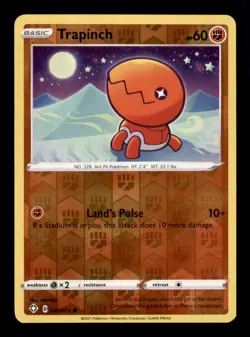 Trapinch 040/072 Common Shining Fates Pokemon Reverse Holo Near Mint - Image 1