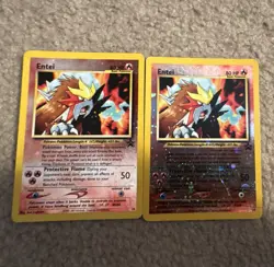 Pokemon TCG Entei Neo Revelation 1st Edition 6/64 Holo/Regular Lot 2 English - Image 1