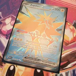 Pokemon TCG Zapdos ex 192/165 SV 151 Full Art Holo Ultra Rare EX 200 HP - Image 3