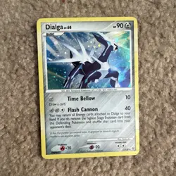 Nintendo Pokemon TCG Dialga 1/130 Diamond & Pearl Holo Rare HP 90 EN 2007 - Image 1
