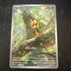 Chespin 87/86 Illustration Rare Pokemon Chaos Rising ME04 NM - Image 1