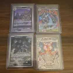Pokemon TCG 4-Card Holo Full Art Lot Charizard ex Mewtwo Dusknoir Mega X EX - Image 1