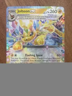 Pokemon TCG Jolteon Ex 030/131 Prismatic Evolutions Double Rare NM Card - Image 1