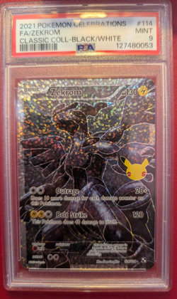 Pokemon TCG Zekrom Celebrations Holo Full Art Card 114/114 PSA 9 - Image 1