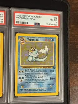 Vintage Pokemon Jungle Holo PSA 8 LOT Flareon 3/64, Jolteon 4/64 Vaporeon 12/64 - Image 4
