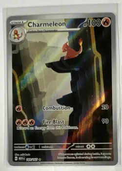 Charmeleon 169/165 Scarlet & Violet 151 Pokemon TCG Illustration - Image 1