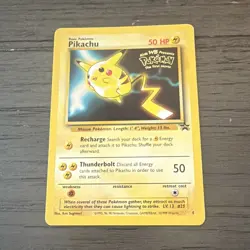 Pokemon TCG Pikachu #4 Wotc Black Star Promo Regular English Rare 1999 50HP - Image 1