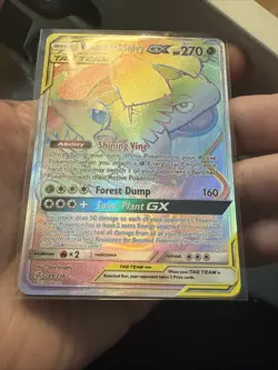 Pokemon TCG Venusaur And Snivy GX Full Art Rainbow (249/236) TAG TEAM NM+ - Image 5