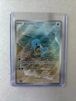 Pokemon TCG Squirtle Illustration Rare Holo 170/165 SV: Scarlet & Violet 151 - Image 1