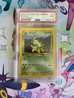 PSA 9 Bayleef 29/111 Uncommon Neo Genesis 2000 1st Edition Pokemon Card - Image 1