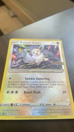 The Pokemon Company Radiant Eevee SWSH230 Promo Holo Pokemon TCG English 2022 - Image 2