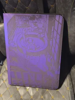 Pokemon Purple Squirtle Laser Engraved Binder - Image 2