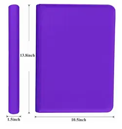 Pokemon Purple Squirtle Laser Engraved Binder - Image 3