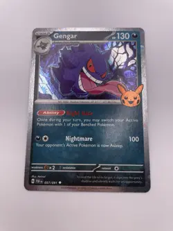 Pokemon TCG Gengar 057/091 Holo Trick or Trade Booster 2024 NM Condition - Image 1
