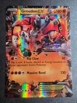 Groudon EX 85/160 MP Primal Clash Holo EX Rare Pokemon Holo - Image 1
