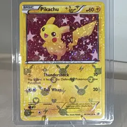 Pokemon Company Pikachu RC7/RC25 Radiant Collection Holo 2013 60 HP English - Image 1