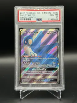 Pokemon TCG Latios GX Full Art Holo 223/236 Unified Minds ENG 2019 PSA 10 - Image 1