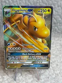 Pokemon TCG Dragonite GX 152/236 Sun & Moon Unified Minds Full Art Holo - Image 1
