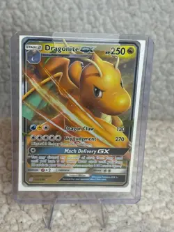 Pokemon TCG Dragonite GX 152/236 Sun & Moon Unified Minds Full Art Holo - Image 2