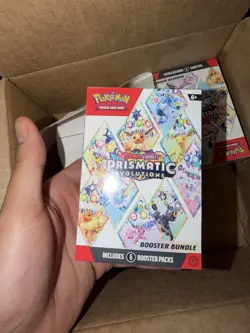 Pokemon TCG Scarlet & Violet—Prismatic Evolutions Booster Bundle 6 Packs - Image 1