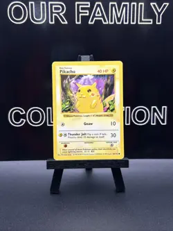 Pikachu 58/102 Red Cheeks Shadowless Base Set Vintage 1999 Pokemon TCG - Image 1