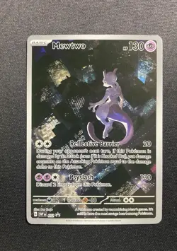 Pokemon TCG Mewtwo #52 Black Star Promo Card Scarlet & Violet 151 UPC - Image 1