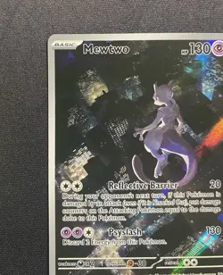 Pokemon TCG Mewtwo #52 Black Star Promo Card Scarlet & Violet 151 UPC - Image 2