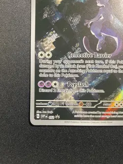 Pokemon TCG Mewtwo #52 Black Star Promo Card Scarlet & Violet 151 UPC - Image 4