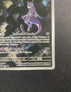 Pokemon TCG Mewtwo #52 Black Star Promo Card Scarlet & Violet 151 UPC - Image 5