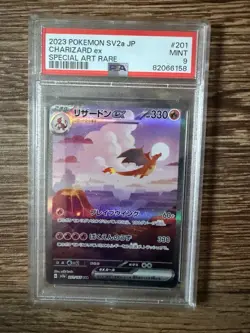 pokemon 151 charizard ex 199/165 psa 9 - Image 1