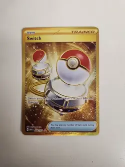Pokemon TCG Scarlet & Violet 151 Trainer Switch 206/165 Hyper Rare Holo Full Art - Image 1